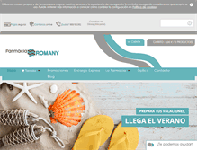 Tablet Screenshot of farmaciaromany.com